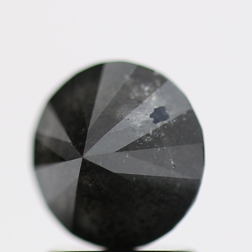 1.30 Carat Fancy Black Round Brilliant Diamond GIA Certified