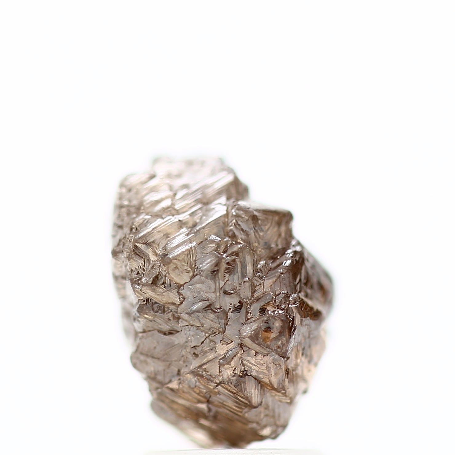 4 Carat Natural Fancy Cognac Brown Crystal Raw Rough Diamond 9.37 MM - Blackdiamond