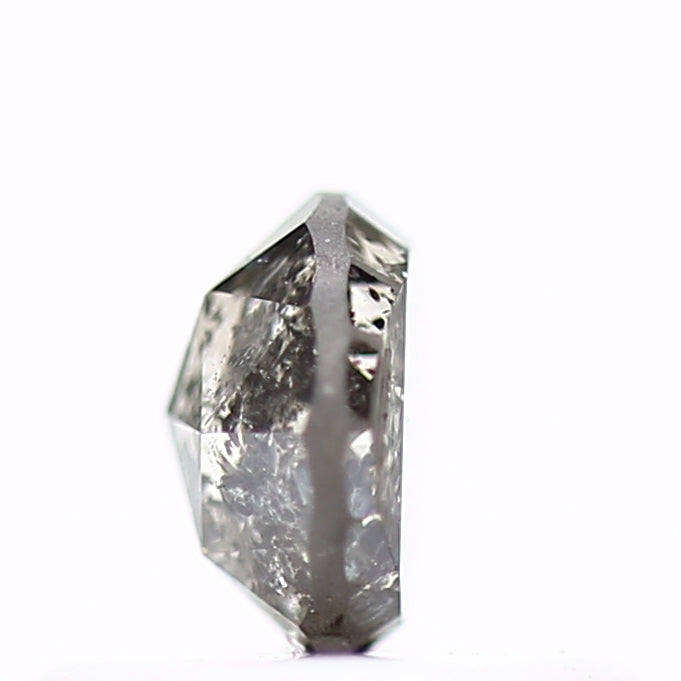 0.41 Carat 4.5 MM Natural Fancy Brown Rose Cut Salt and Pepper Diamond - Blackdiamond