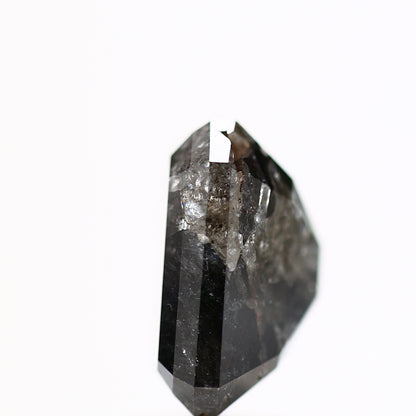 4.93 Carat 10.56 MM Natural Black Emerald Cut Salt and Pepper Diamond - Blackdiamond