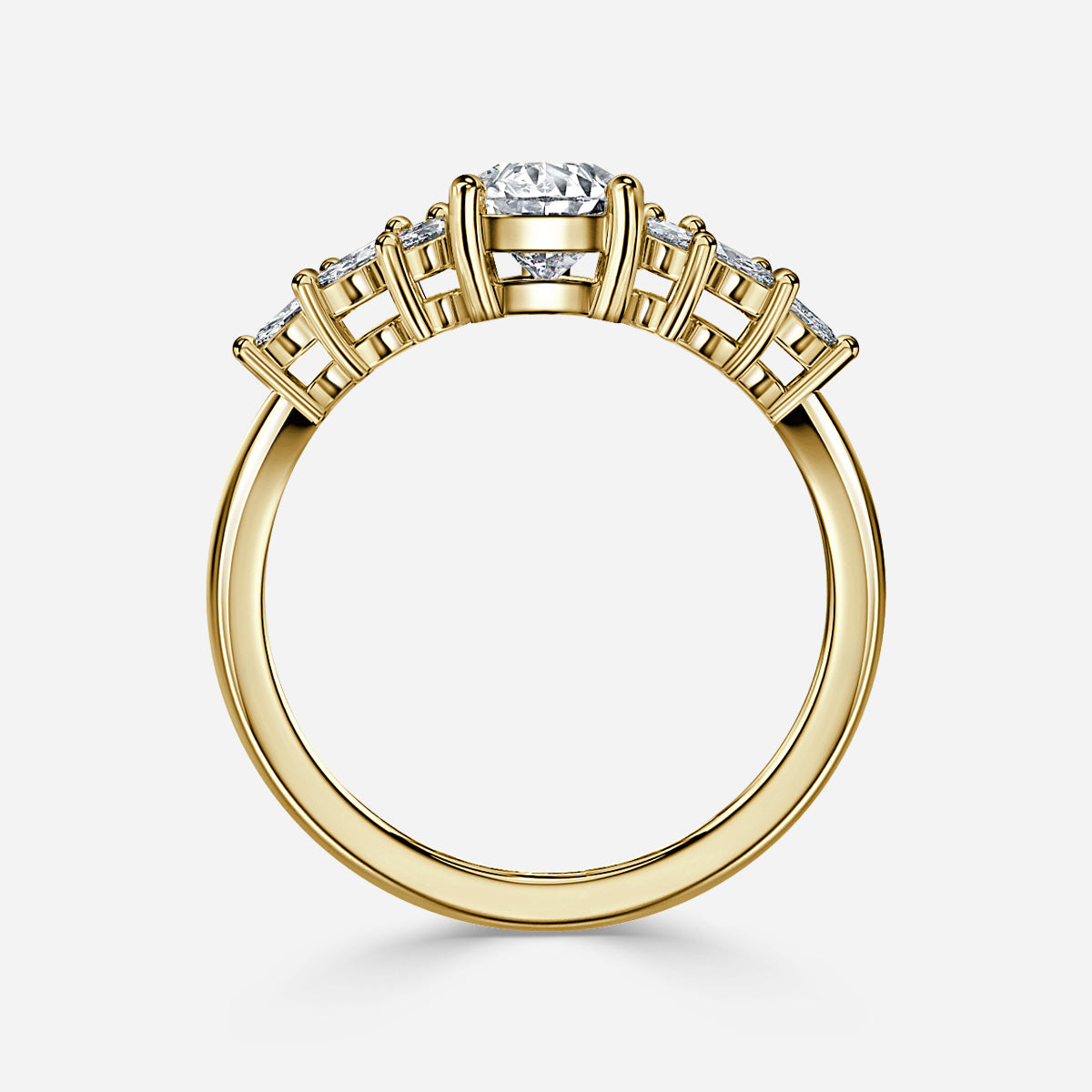 Pear 1 Carat Lab Grown Diamond Ring IGI Certified Isabella