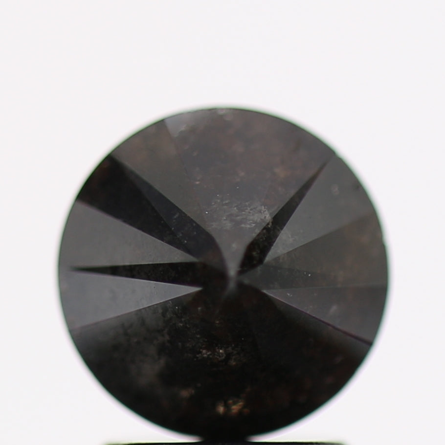 1.86 Carat Fancy Black Round Brilliant Diamond GIA Certified