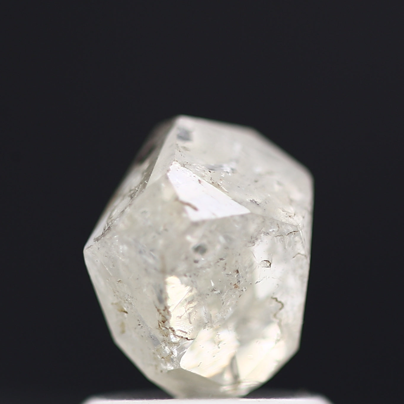 1.35 Carat White Semi Polished Natural Raw Rough Diamond 6.70 MM - Blackdiamond