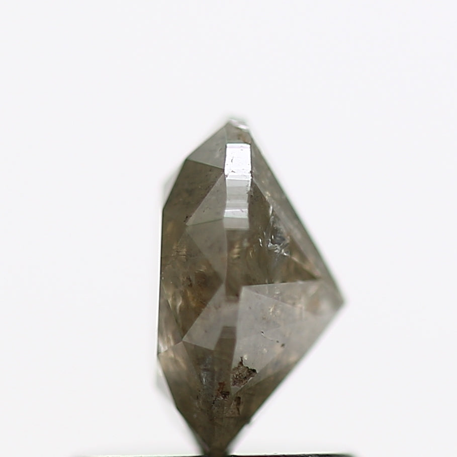 0.89 Carat Fancy Gray Oval Natural Diamond 6.71 MM