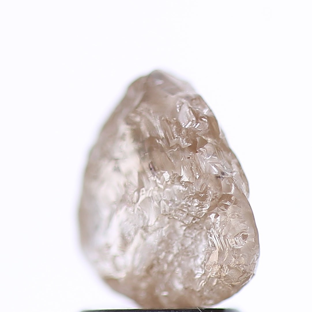 1.98 Carat Natural Fancy Light Brown Rough Diamond 8.21 MM