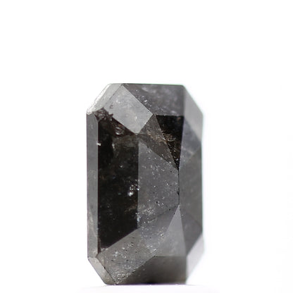 1.65 Carat Natural Emerald Black Salt and Pepper Diamond 8.16 MM - Blackdiamond