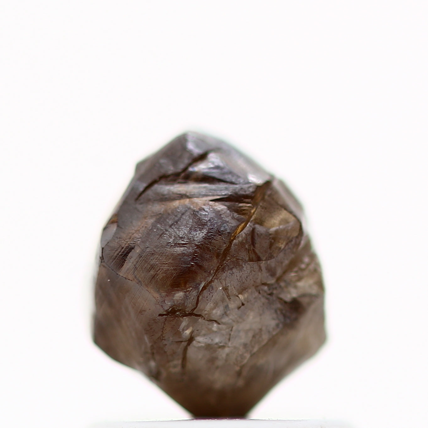 1.26 Carat Natural Fancy Brown Raw Uncut Rough Loose Diamond 6.40 MM - Blackdiamond