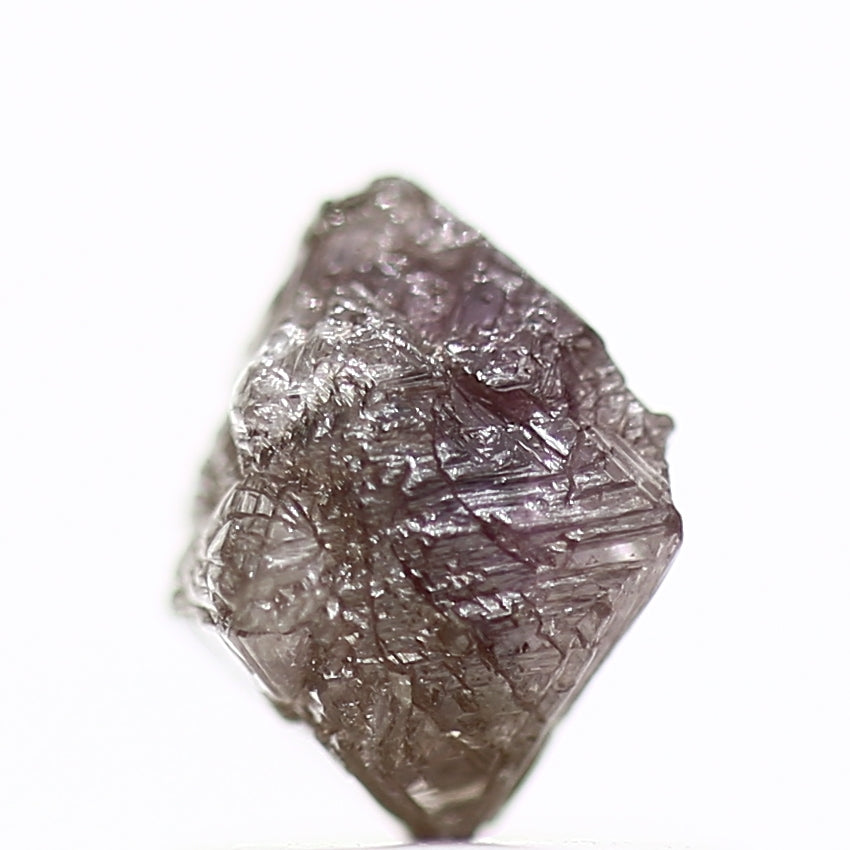 0.97 Carat Rare Purple Pink Octahedron Rough Raw Diamond 6.10 MM - Blackdiamond