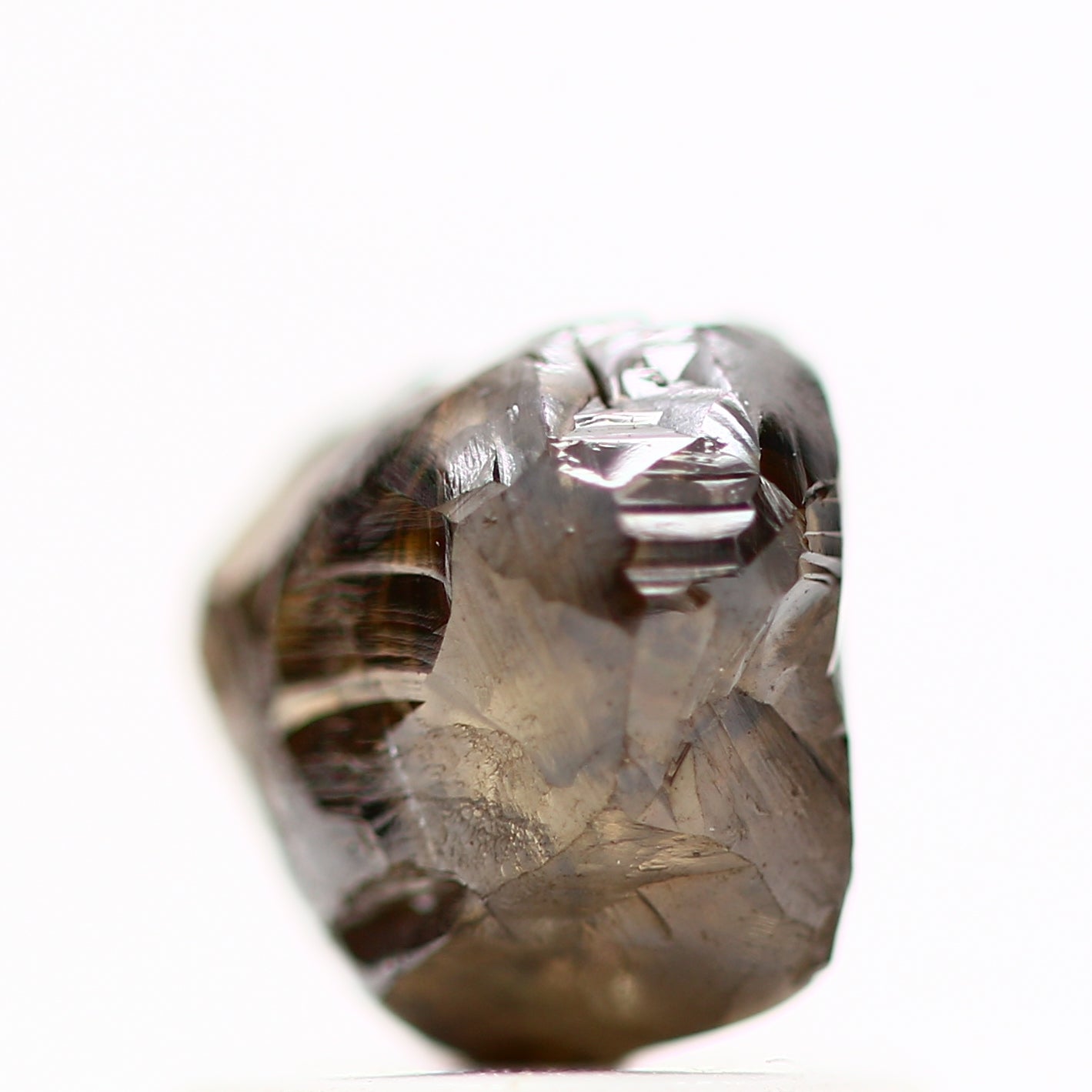 1.31 Carat Natural Fancy Brown Raw Rough Diamond 6.20 MM - Blackdiamond