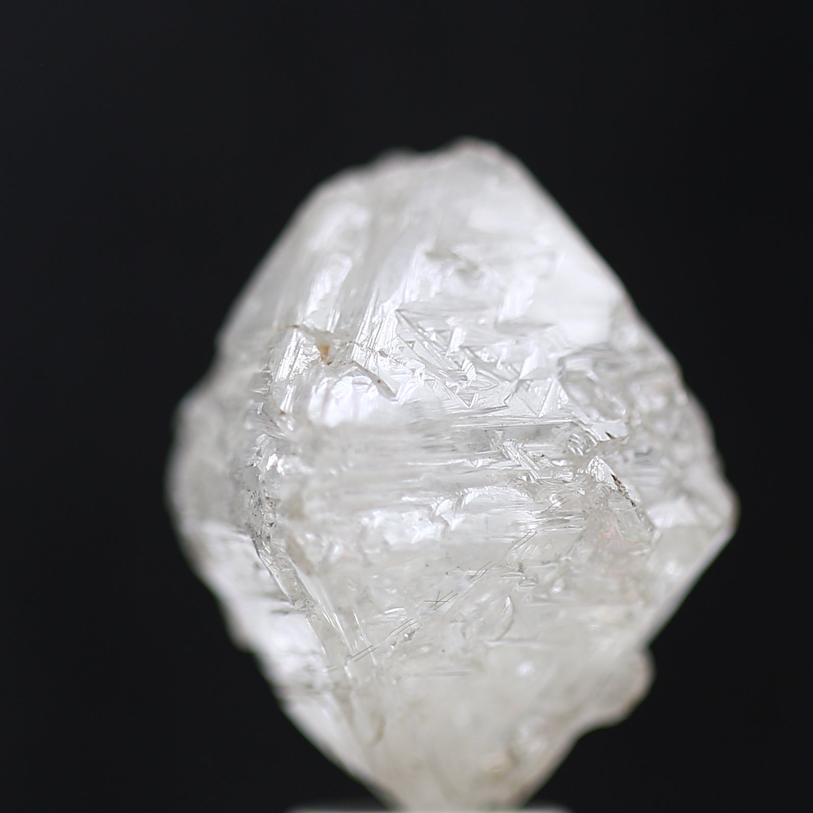 11 Carat Natural White Rough Diamond Octahedron Shape 11 MM