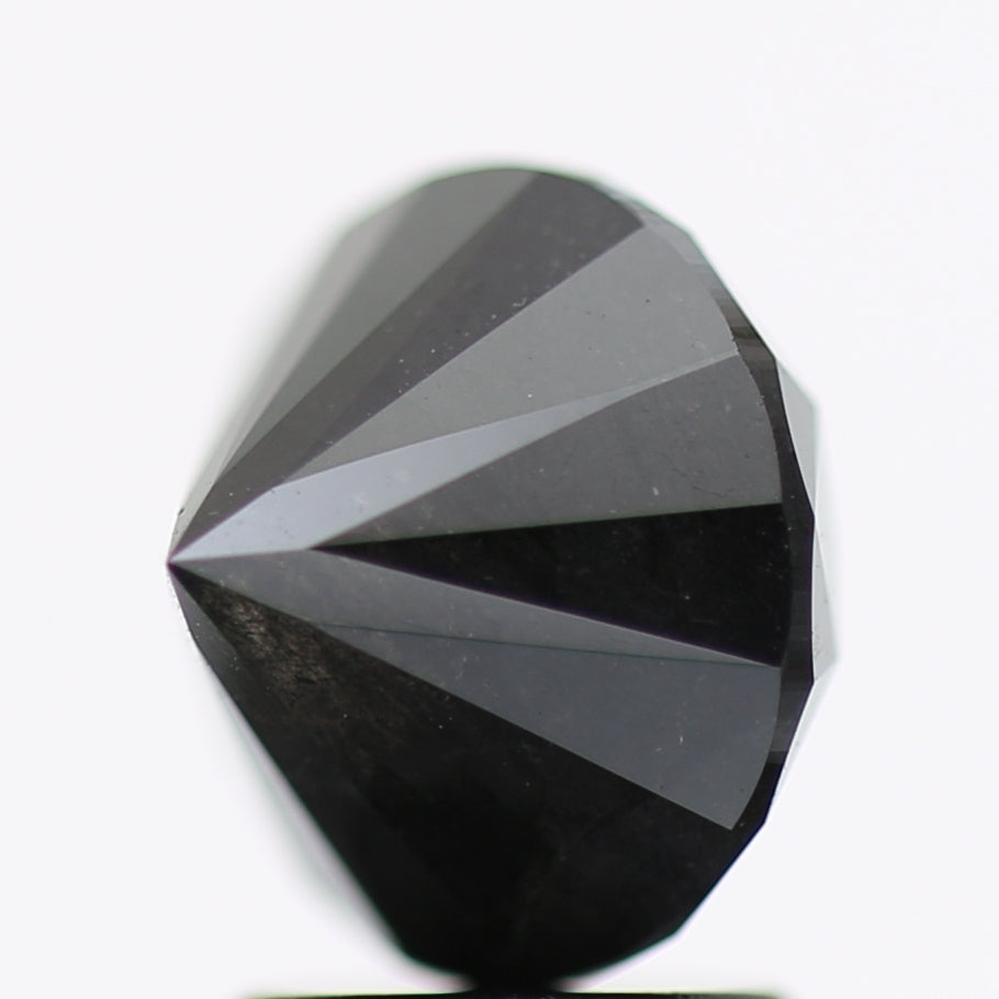 2.81 Carat Fancy Black Round Brilliant Diamond GIA Certified