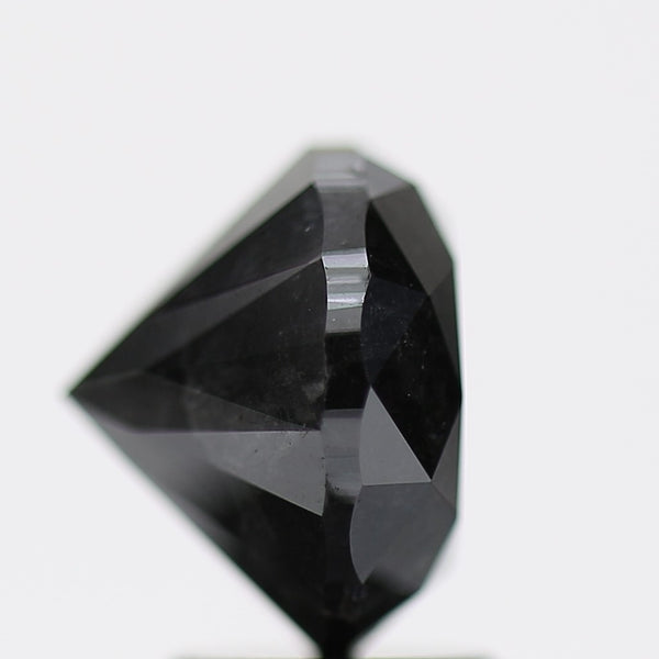 3.29 Carat Fancy Black Round Brilliant Diamond GIA