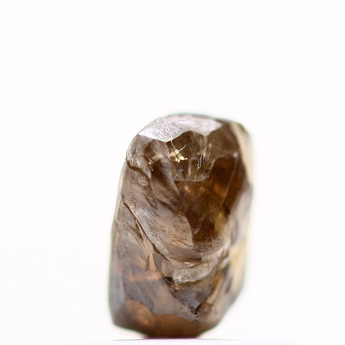 0.81 Carat Raw Diamond Natural Yellow Brown Rough Diamond 5.50 MM - Blackdiamond