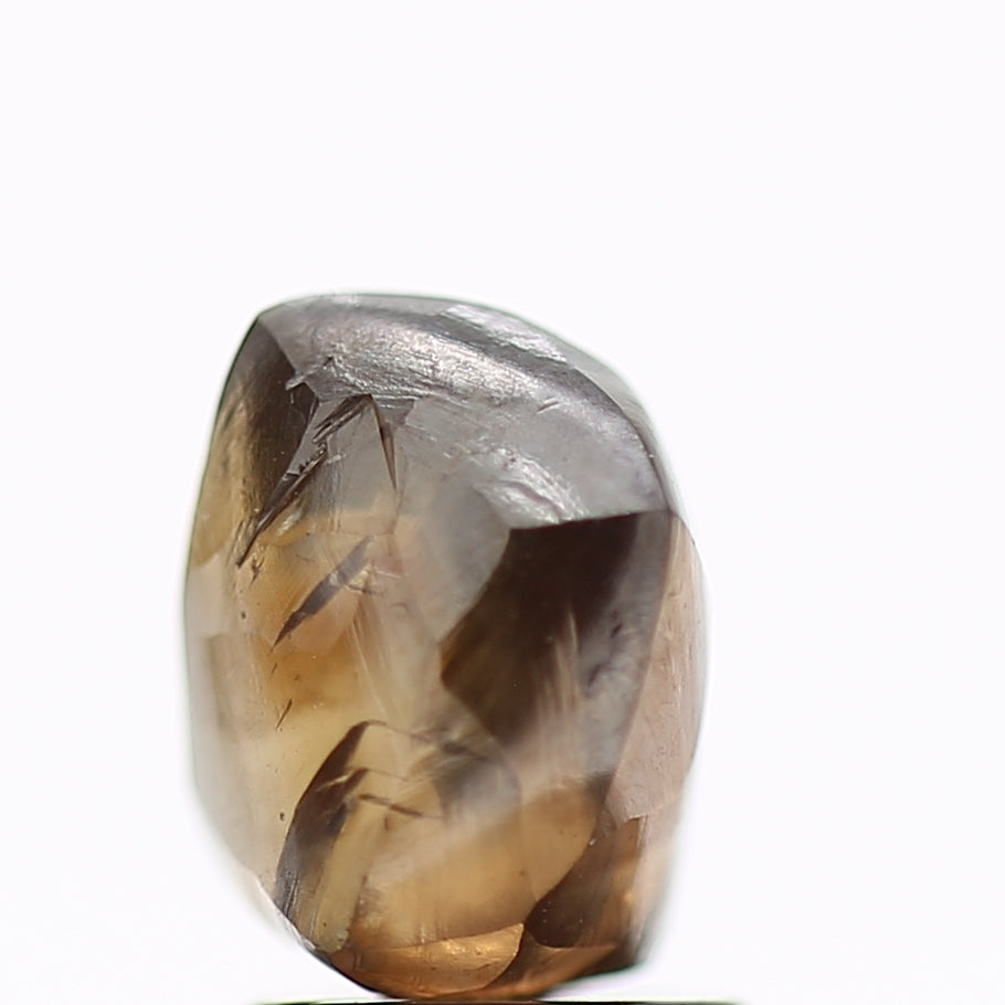 3.16 Carat Natural Fancy Champagne Brown Rough Diamond 7.78 MM