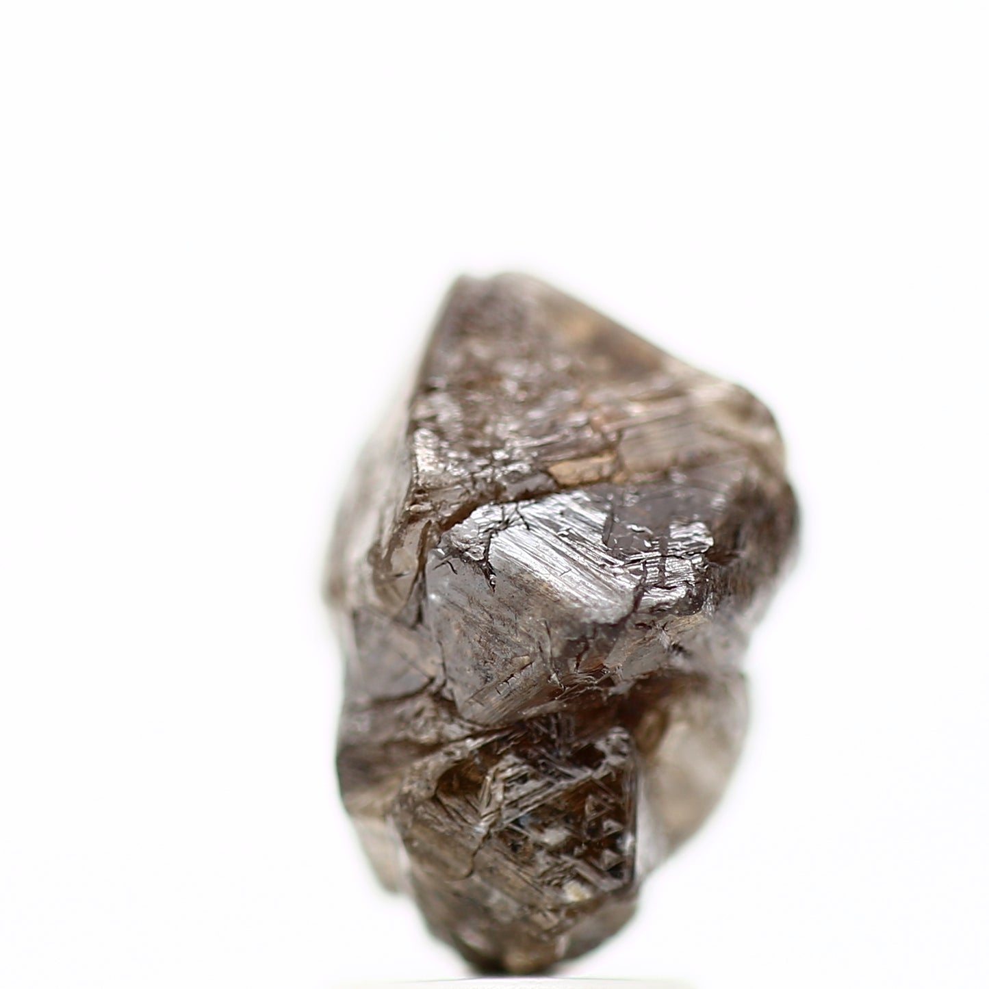 4.33 Carat Natural Octahedron Cognac Brown Rough Diamond 11.09 MM - Blackdiamond