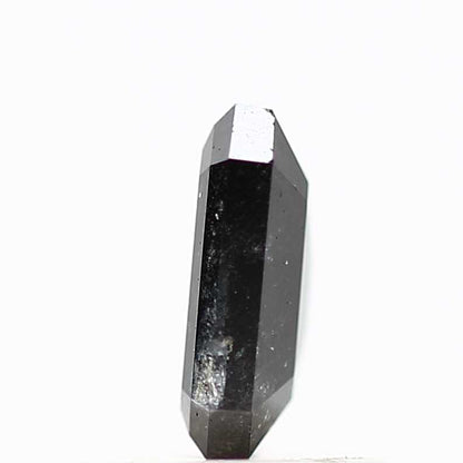 0.63 Carat 5.90 MM Black Galaxy Emerald Cut Salt and Pepper Diamond - Blackdiamond