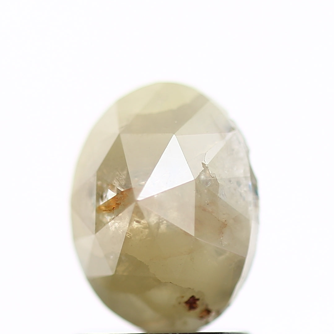 1.21 Carat Oval Rose Cut Natural Loose Diamond 7.79 MM