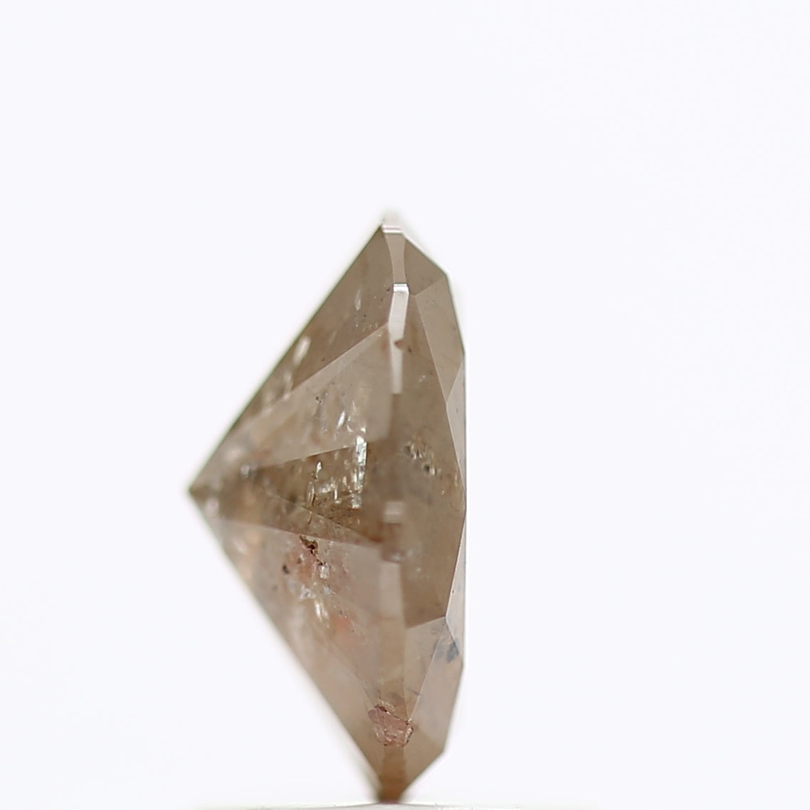 1.20 Carat Orange Brown Oval Salt & Pepper Diamond 8 MM