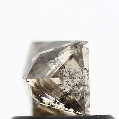 0.50 Carat 4.2 MM Natural champagne Princess Cut Salt and Pepper Diamond - Blackdiamond