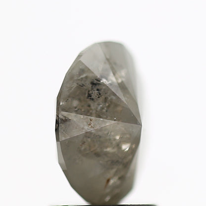 1.51 Carat Fancy Gray Oval Rustic Natural Diamond 8.35 MM