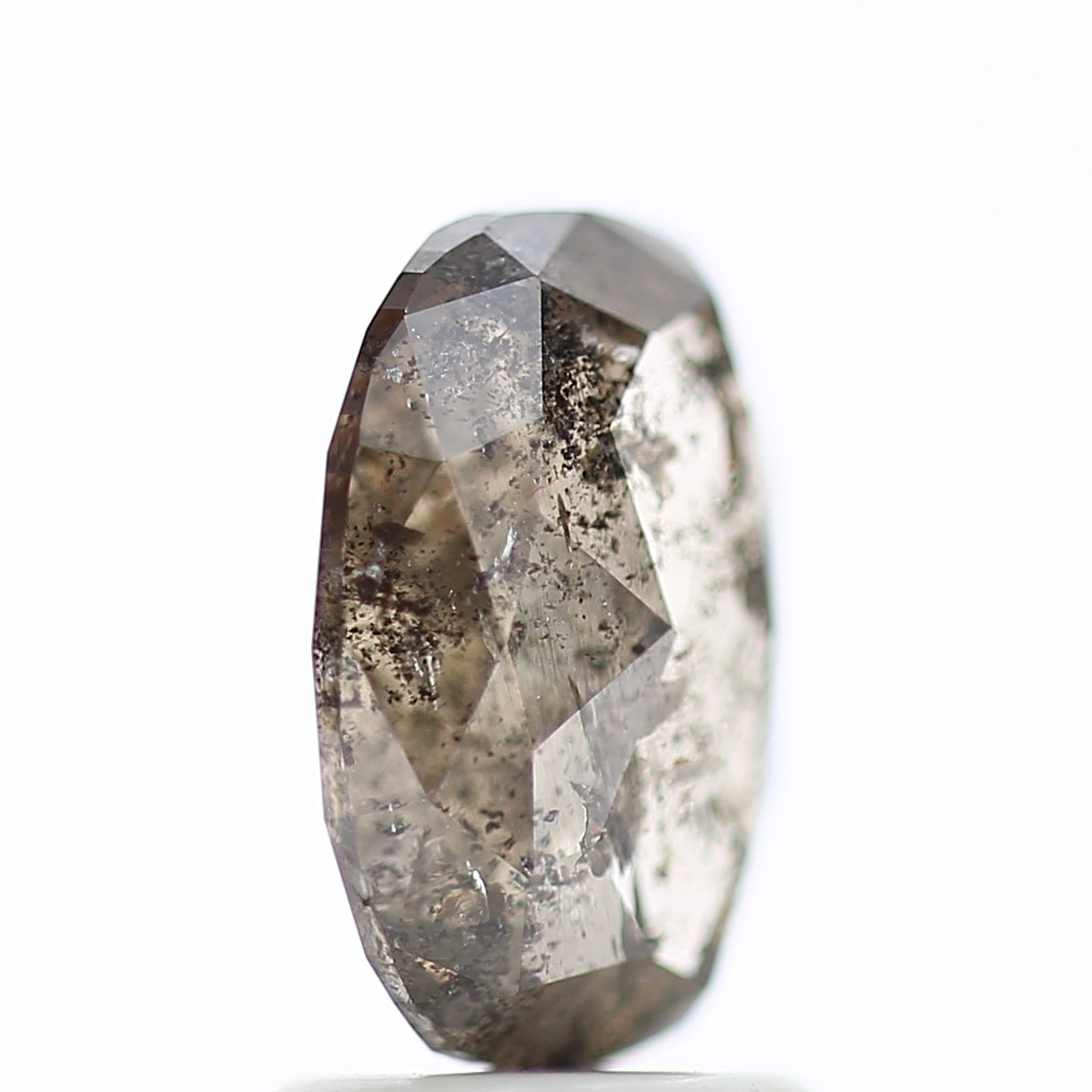 1.65 Carat Cushion Cut Salt And Pepper Diamond 9.01 MM