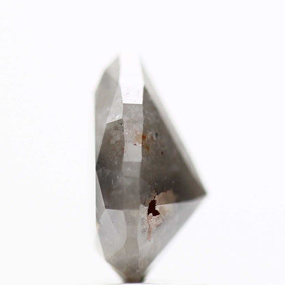 2.14 Carat Natural Fancy Gray Rustic Pear Diamond