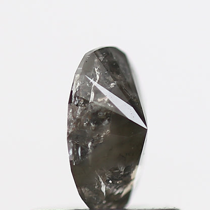 0.40 Carat Gray Oval Brilliant Cut Natural Diamond 6.10 MM