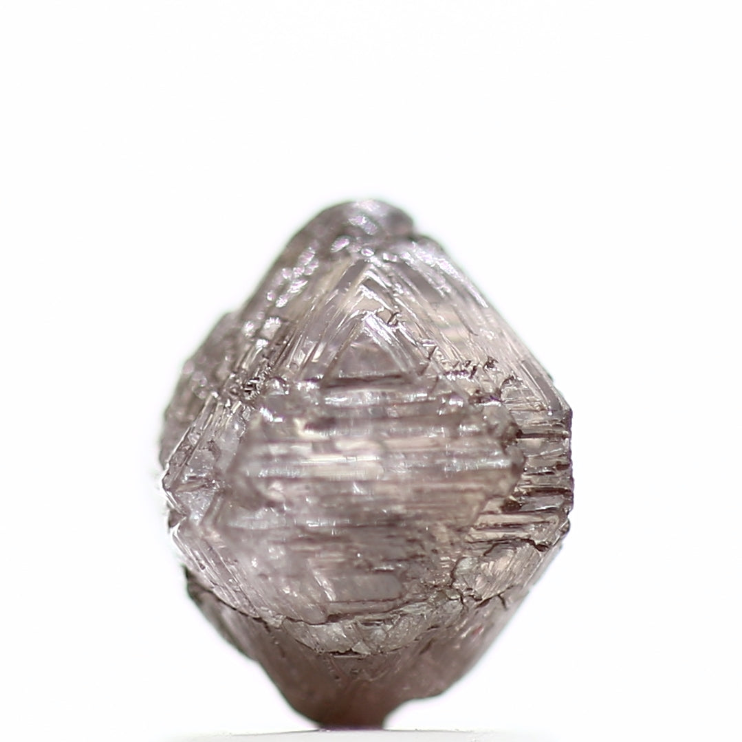 2.16 Carat Fancy Purple Pink Octahedron Natural Raw Rough Diamond - Blackdiamond