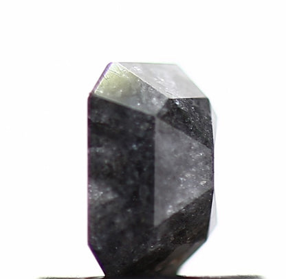 0.51 Carat 5.2 MM Gray Emerald Salt and Pepper Natural Loose Diamond - Blackdiamond