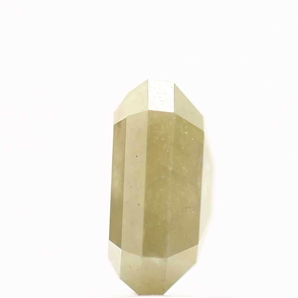 1.38 Carat 7.02 MM Natural Rustic Yellow Emerald Loose Diamond - Blackdiamond