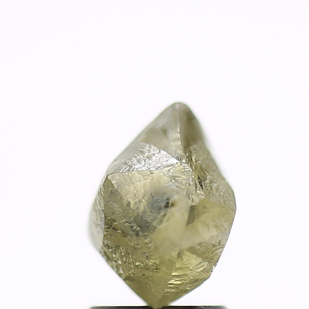 2.25 Carat Natural Fancy Green Yellow Clear Rough Diamond 8 MM