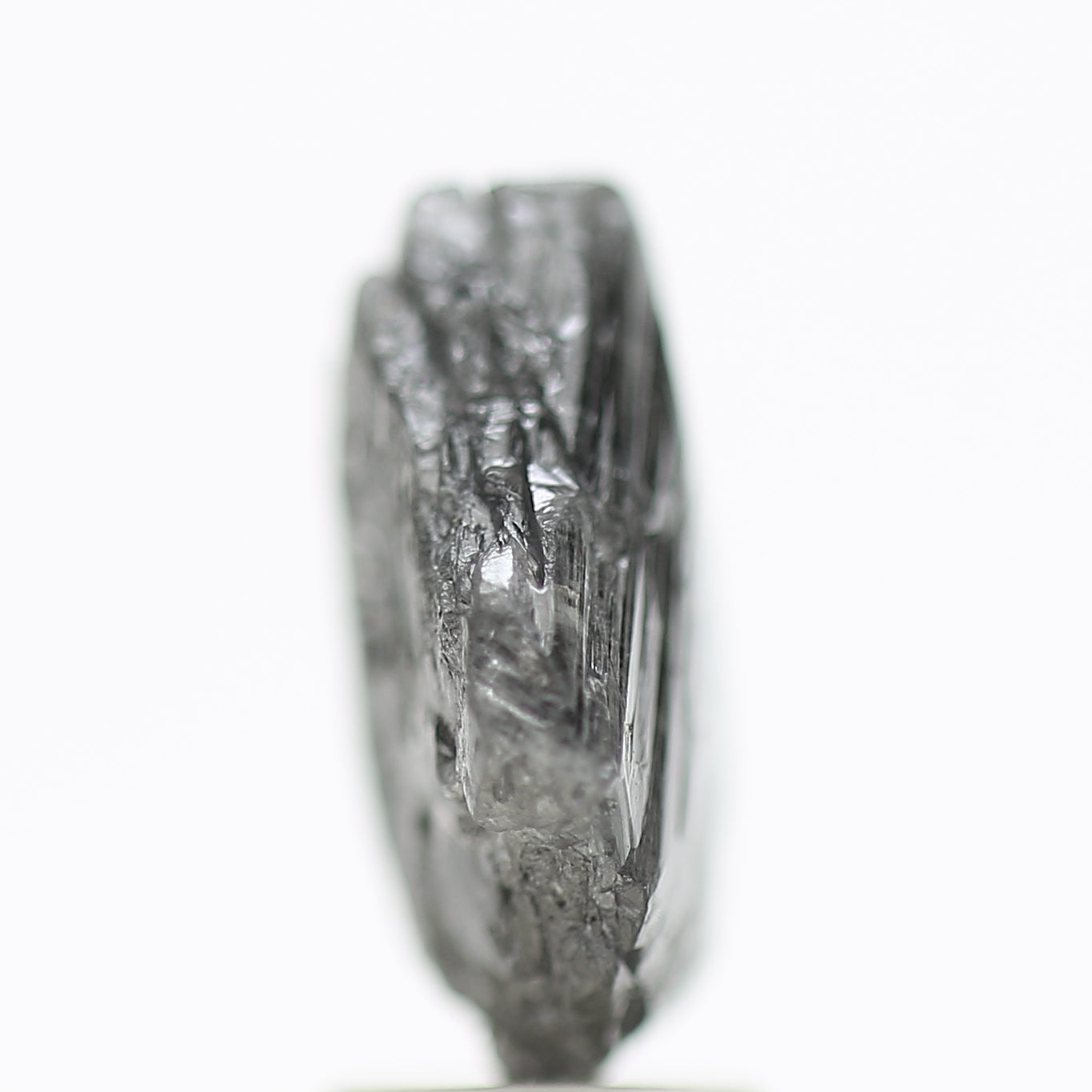 4.07 Carat Natural Black Rough Diamond Raw Octahedron Uncut