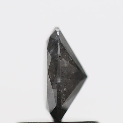 0.57 Carat Fancy Gray Oval Salt Pepper Diamond 6.48 MM