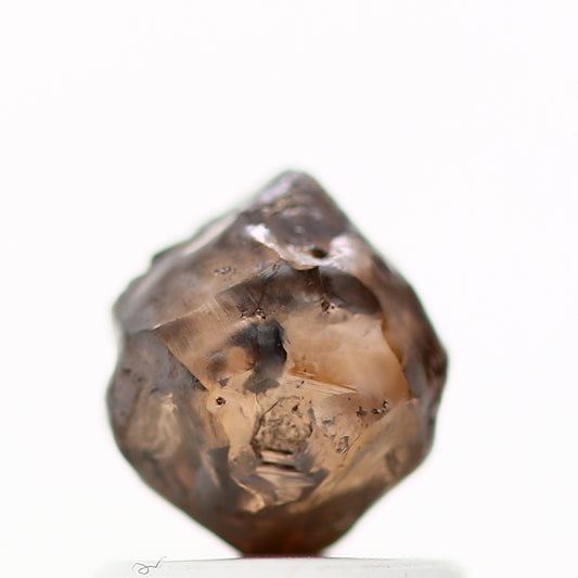 1.26 Carat Natural Cognac Brown Crystal Raw Rough Diamond 5.50 MM - Blackdiamond