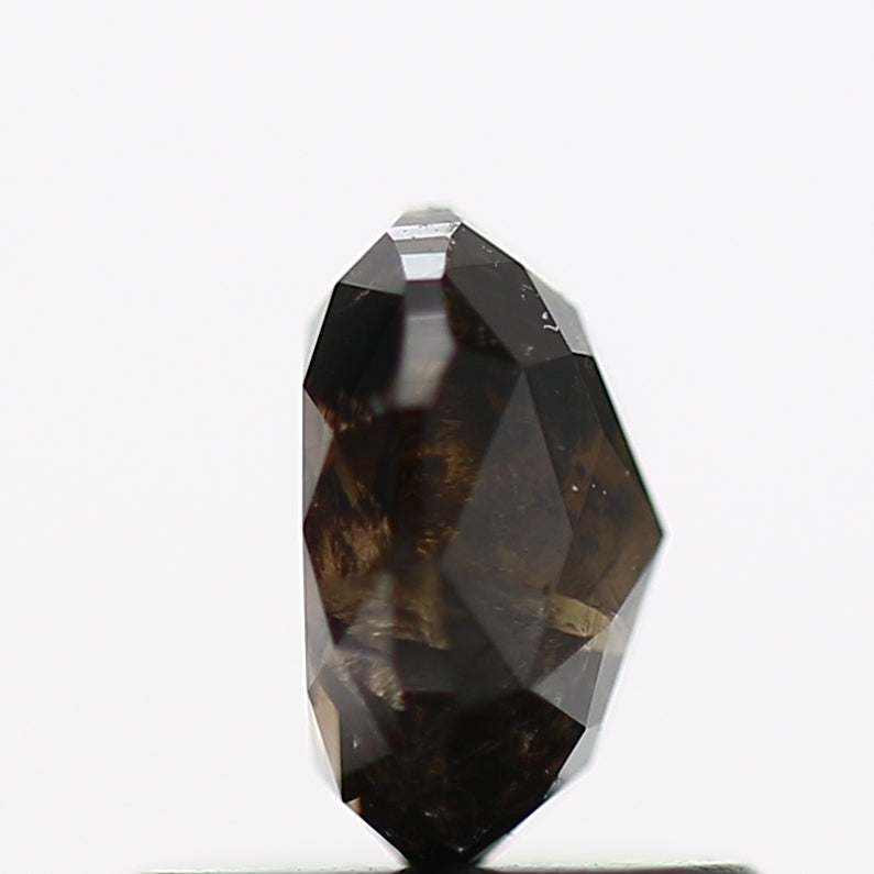 0.79 Carat Cushion Brilliant Rose Cut Brown Diamond 5.9 MM