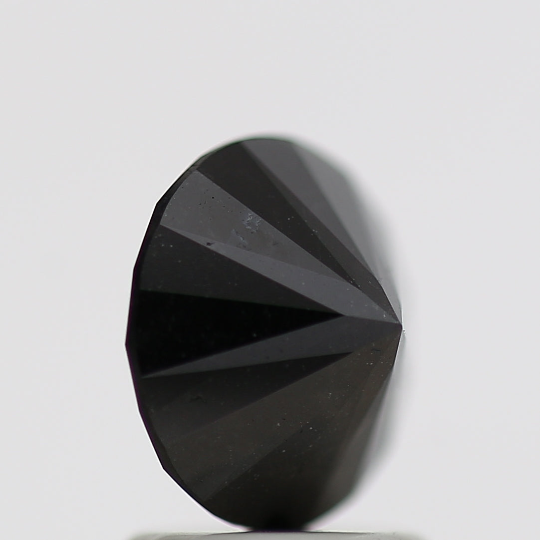 1.69 Carat Fancy Black Round Brilliant Diamond GIA Certified