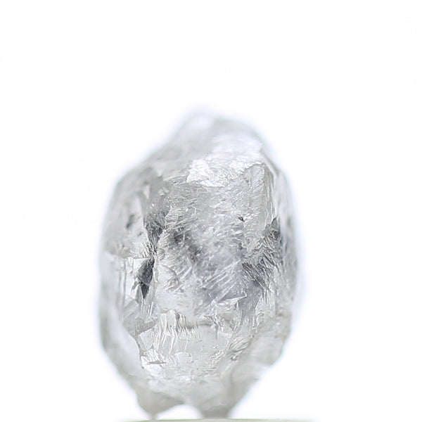 3.40 Carat Natural Fancy Grey Icy Rough Diamond