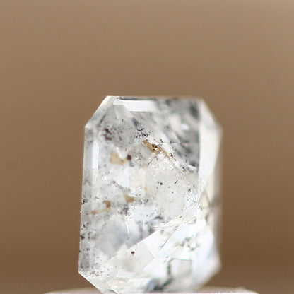 0.46 Carat 4.95 MM Natural Icy Gray Emerald Cut Loose Diamond - Blackdiamond