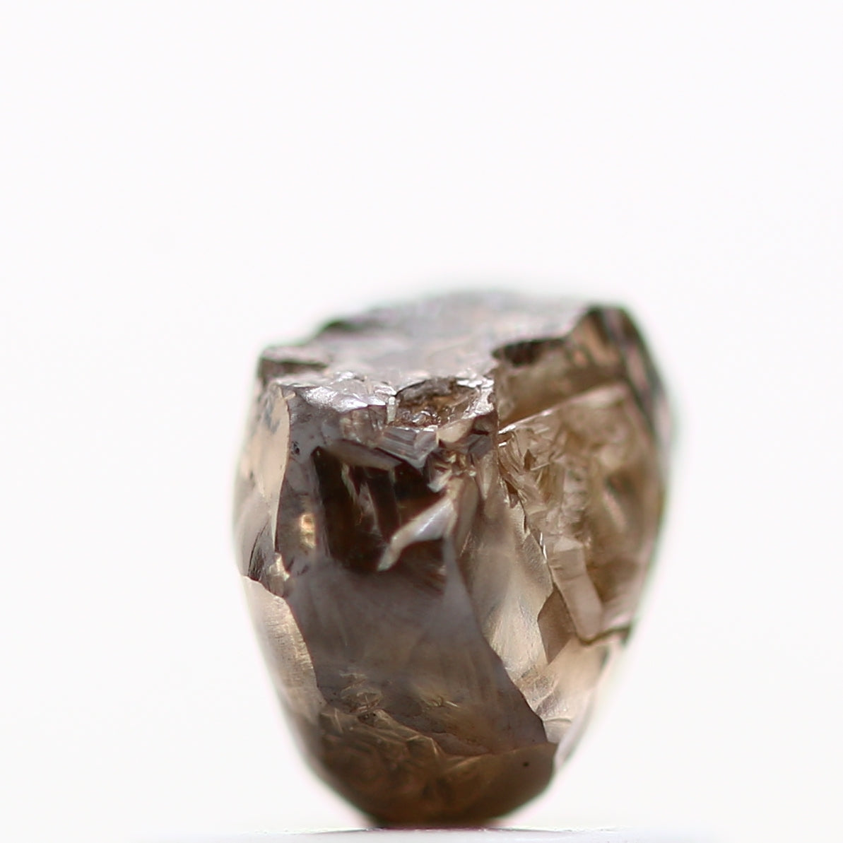 0.98 Carat Fancy Brown Crystal Rough Natural Diamond 5.50 MM - Blackdiamond