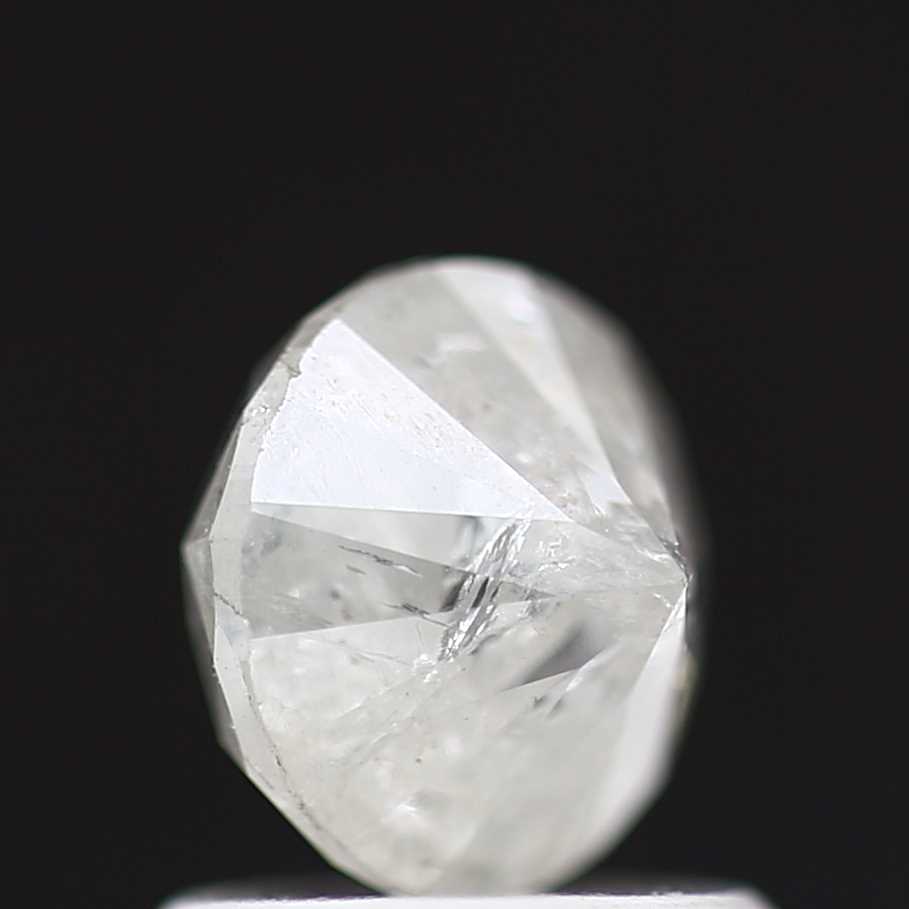 1.24 Carat Natural White Round Real Salt & Pepper Diamond 6.02 MM - Blackdiamond