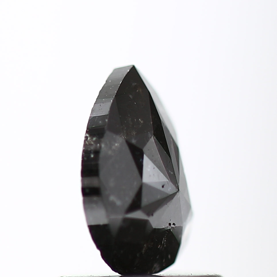 0.60 Carat Fancy Black Pear Shape Natural Loose Diamond SDM975