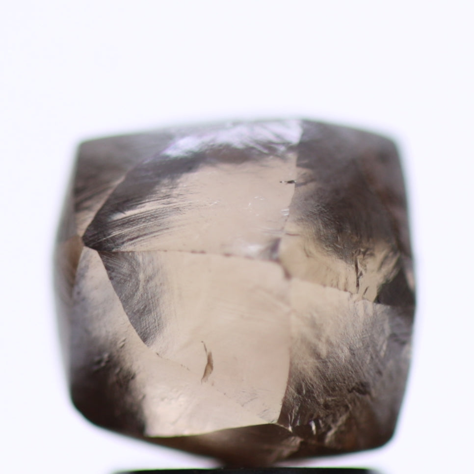 3.80 Carat Natural Fancy Deep Brown Rough Diamond 7.92 MM