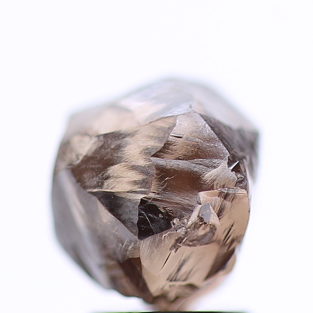 3.97 Carat Natural Fancy Pinkish Brown Rough Diamond 7.49 MM