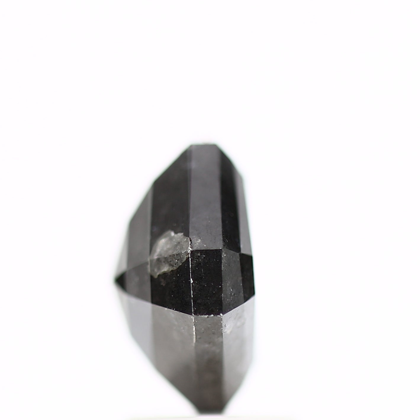 2.93 Carat 7.87 MM Fancy Black Emerald Cut Salt and Pepper Diamond - Blackdiamond