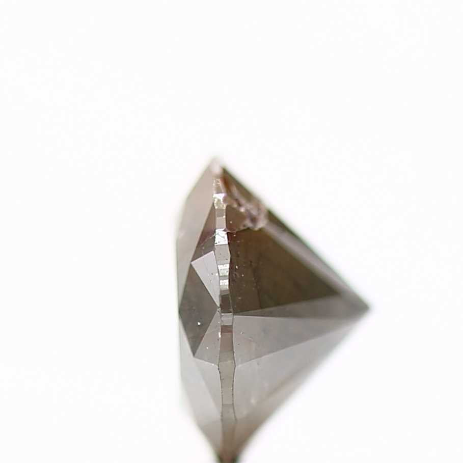 0.95 Carat Rustic Gray Diamond Round Cut Natural Loose Diamond 6.2 MM - Blackdiamond
