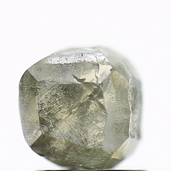2.10 Carat Natural Fancy Greenish Grey Rough Diamond 5.6 MM