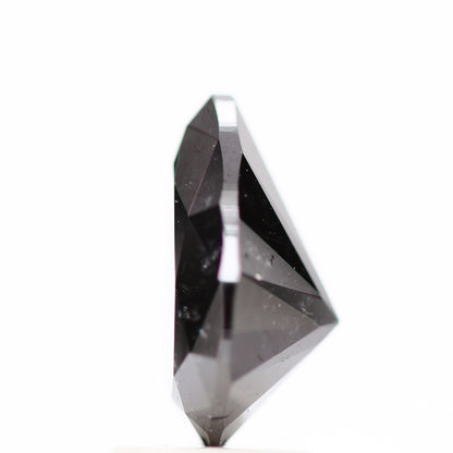 2.16 Carat Natural Black Pear Shape Salt and Pepper Diamond