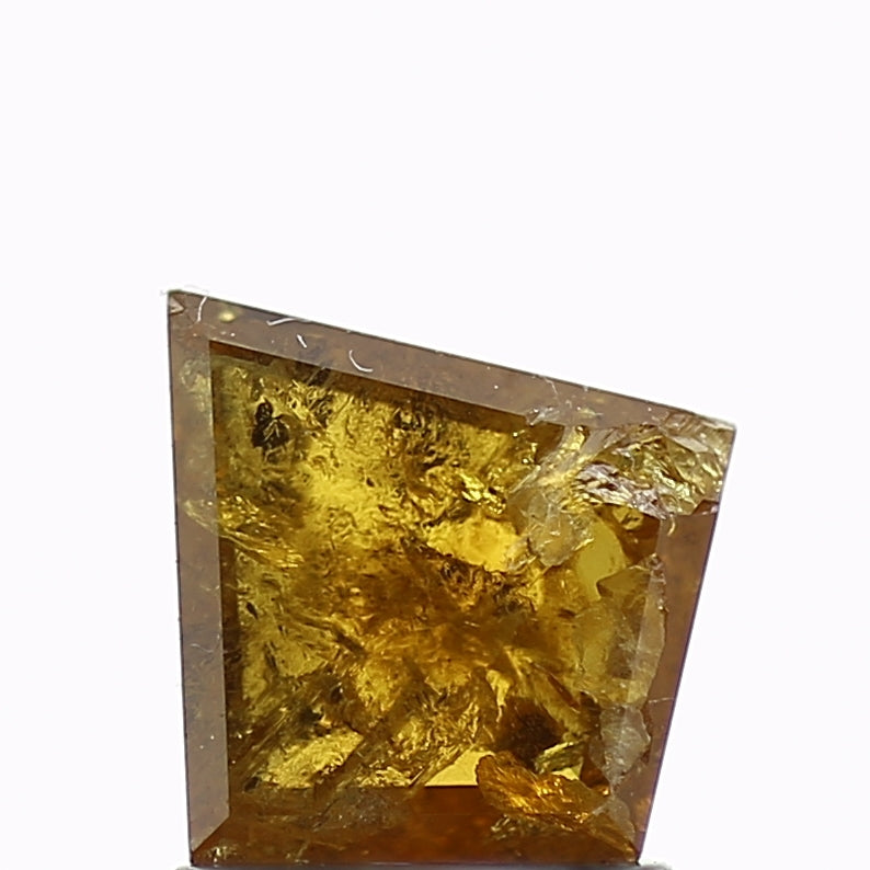 1.01 Carat Natural Yellow Brown Kite Salt and Pepper Diamond 8.2 MM