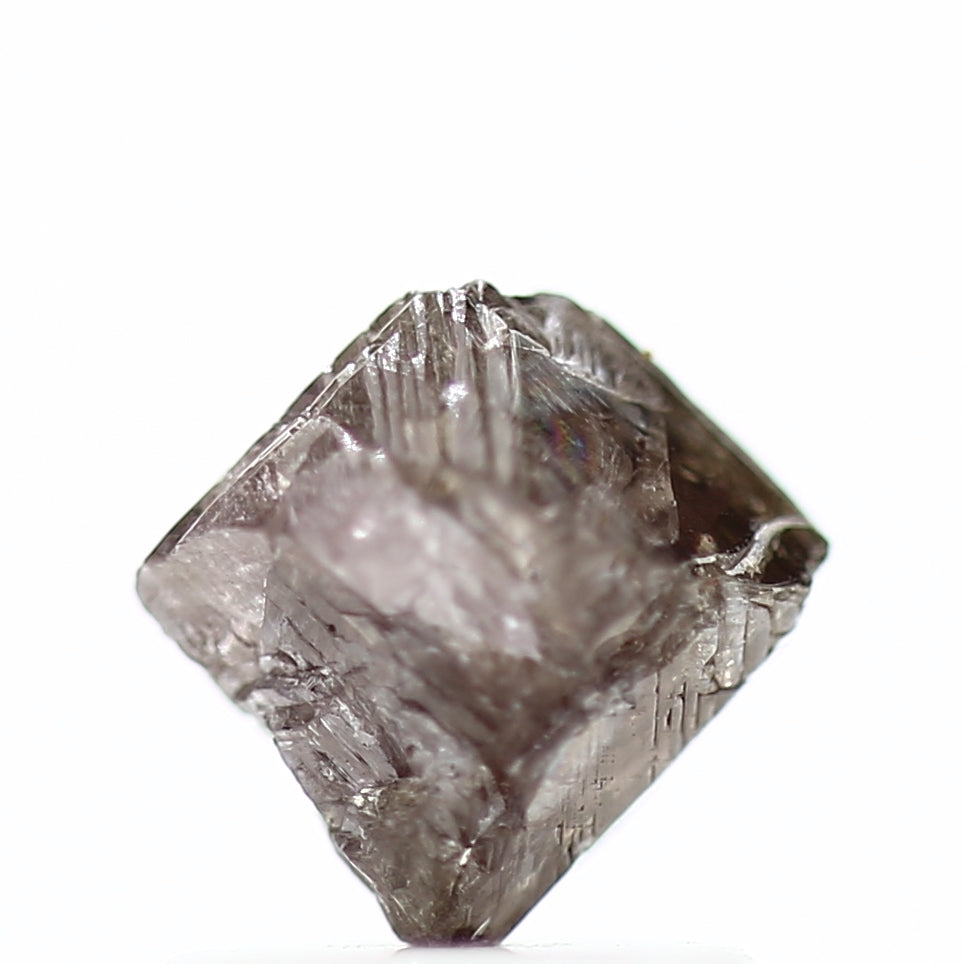 1.22 Carat Purple Pink Octahedron Rough Natural Diamond 6.50 MM - Blackdiamond