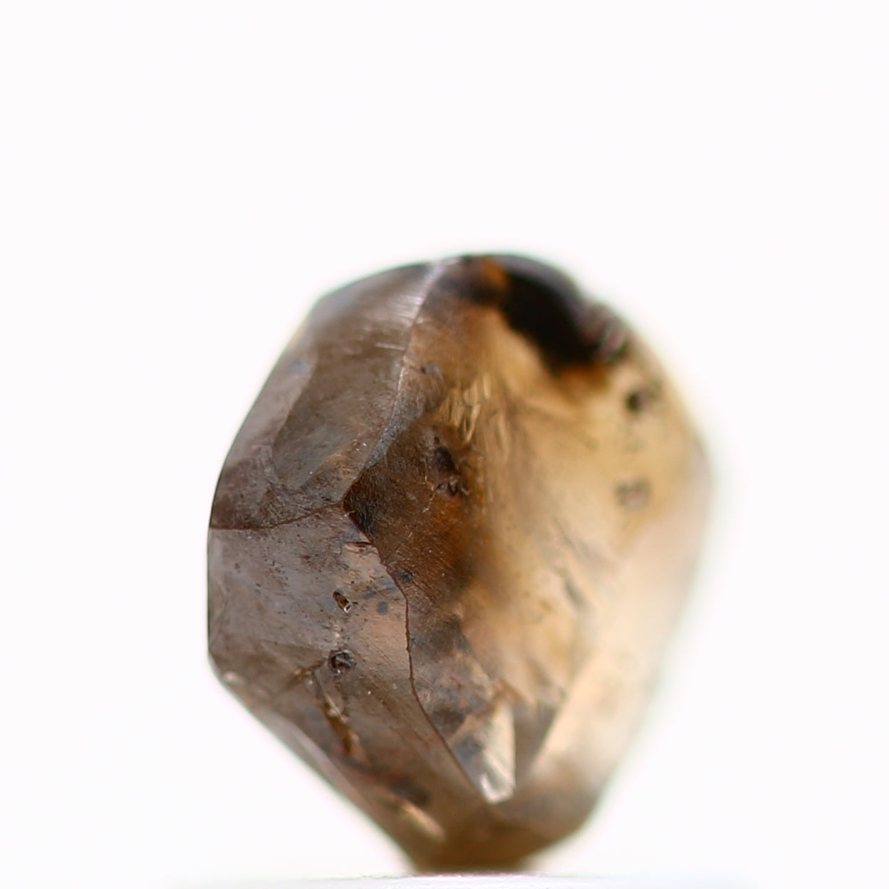 1.12 Carat Cognac Brown Crystal Uncut Rough Natural Diamond 6.1 MM - Blackdiamond